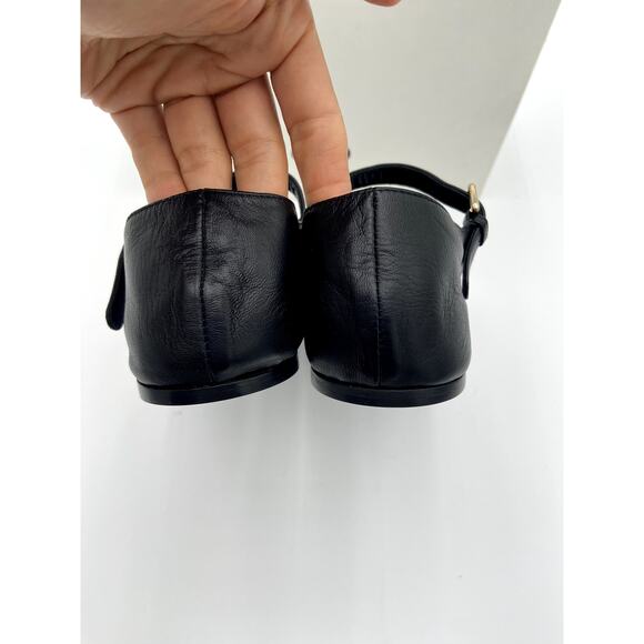 Co. Round Toe D'Orsay Flat in Black size 39.5 - Picture 8 of 14